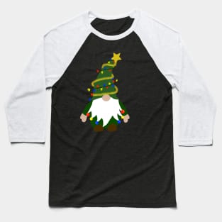 Christmas Tree Gnome Baseball T-Shirt